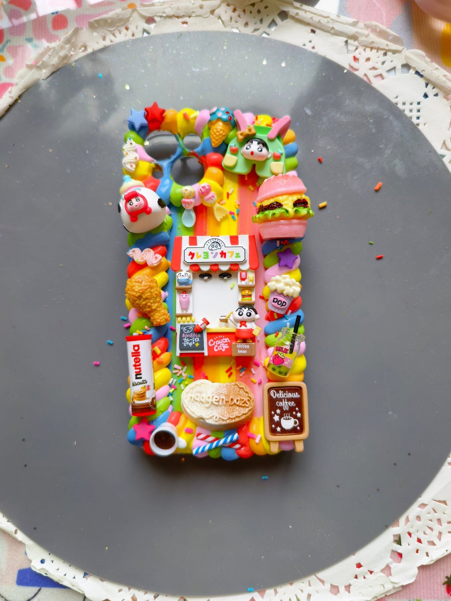 Delicious Foodie Wonderland Cream Glue Phone Case For All Phone Models - Moonlit Shells