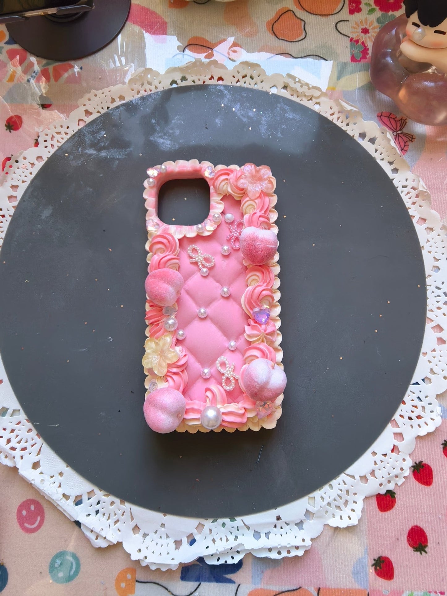 Sweetheart Swirl Whipped Cream Phone Case For All Phone Models - Moonlit Shells