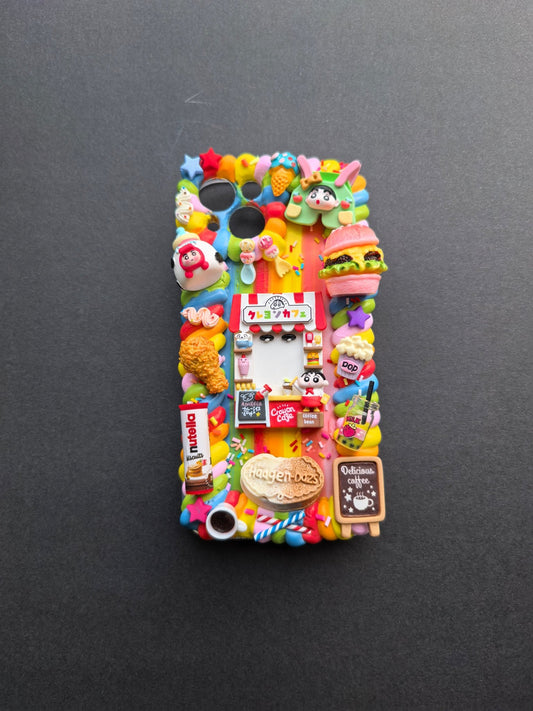 Delicious Foodie Wonderland Cream Glue Phone Case For All Phone Models - Moonlit Shells