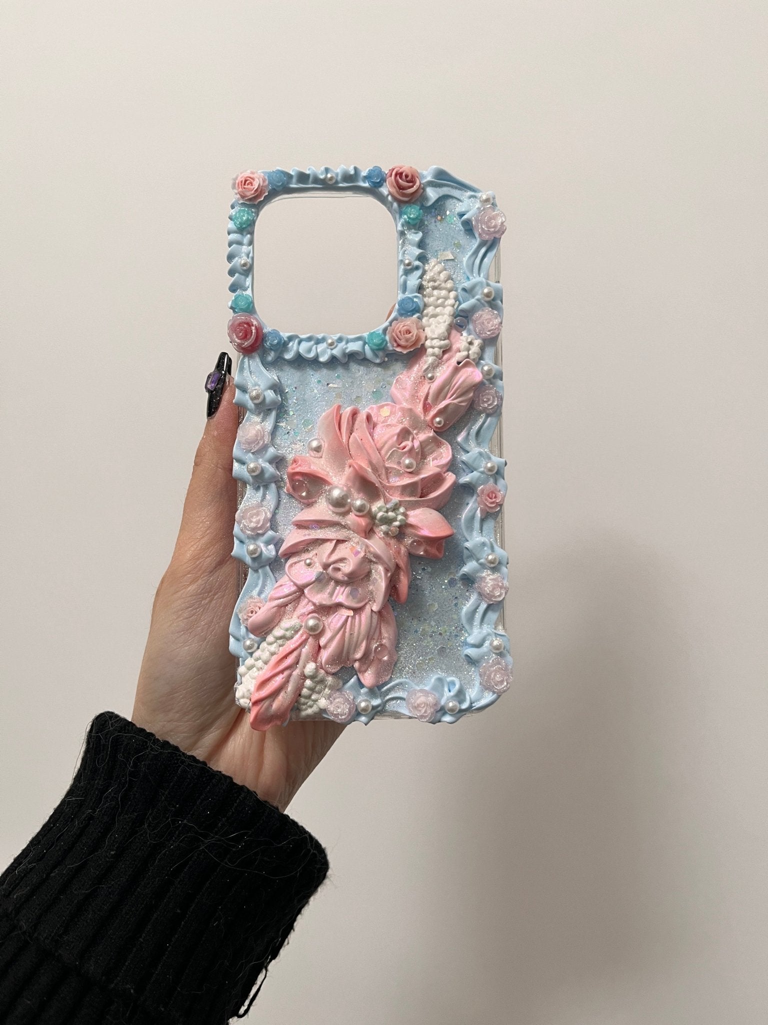 Ethereal Feather Blossom Whipped Cream Phone Case For All Phone Models - Moonlit Shells