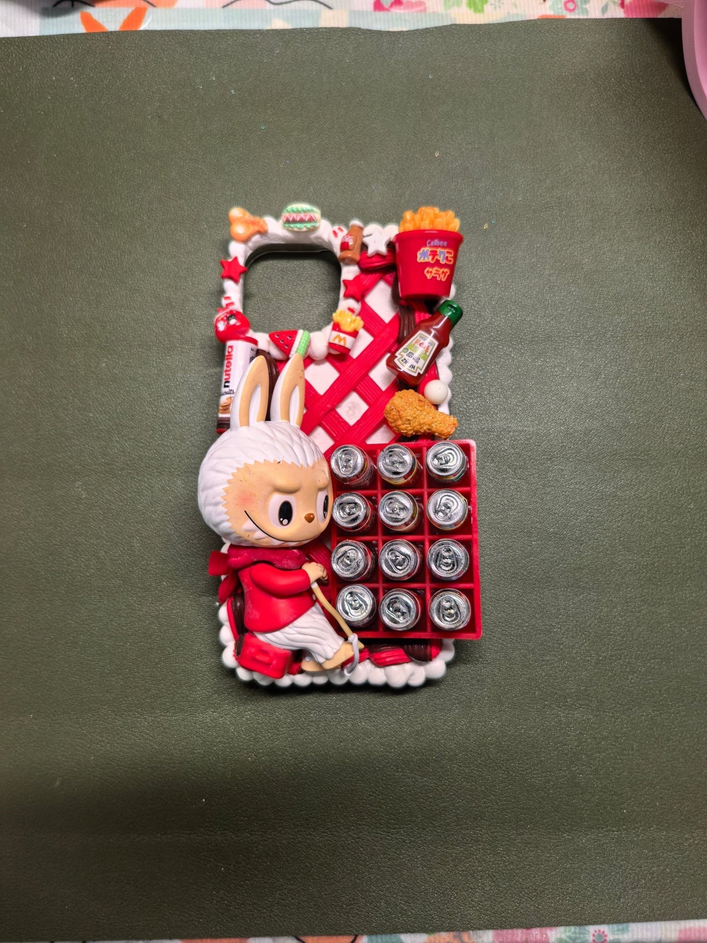 Pop Mart Dimoo No one's gonna stop me cream glue phone case For All Phone Models - Moonlit Shells