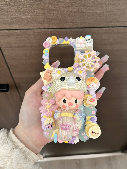 Sweet Bean Baby Bear Whipped Cream Phone Case For All Phone Models - Moonlit Shells